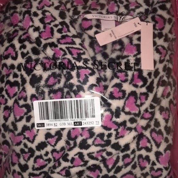 NWT Victoria's Secret Pink Heart Cheetah Vibe XS - Picture 5 of 9